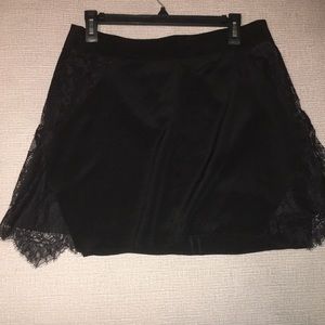 Lace Insert Black Madewell Skirt